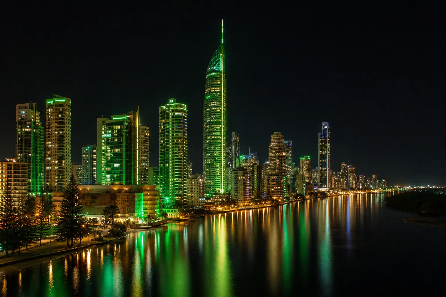 Editorial city guide graphic for True Fortune Casino readers in Gold Coast, QLD